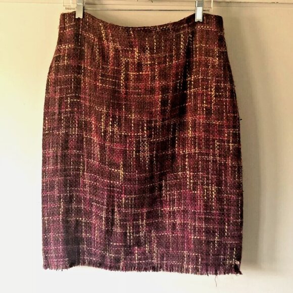Central Park Womens Tweed Pencil Skirt, Size M - Picture 1 of 8
